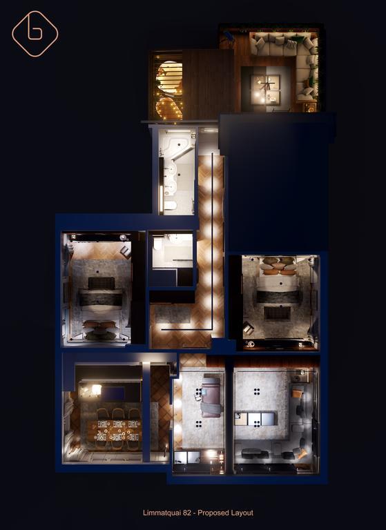 Le Bijou Lq82 Spectacular Limmatview Penthouse Apartman Zürich Kültér fotó